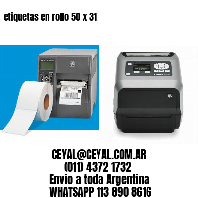 etiquetas en rollo 50 x 31