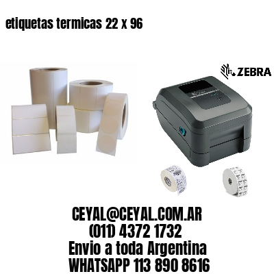 etiquetas termicas 22 x 96