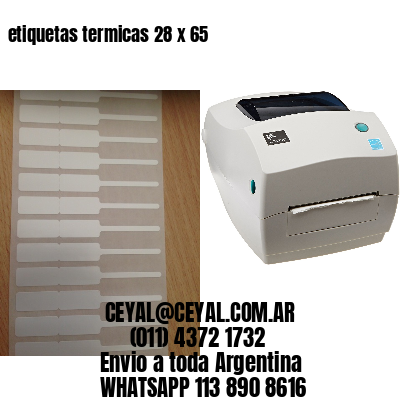 etiquetas termicas 28 x 65