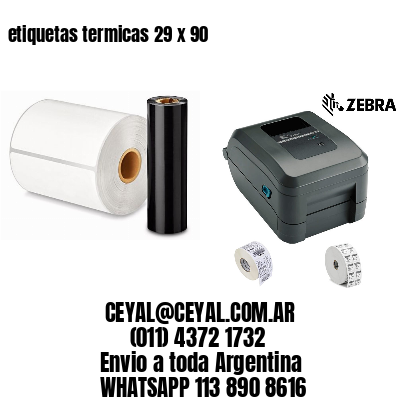 etiquetas termicas 29 x 90