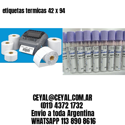 etiquetas termicas 42 x 94