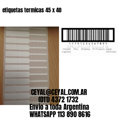 etiquetas termicas 45 x 40