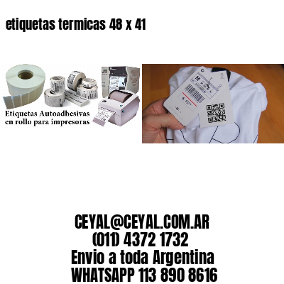 etiquetas termicas 48 x 41