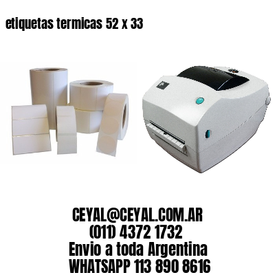 etiquetas termicas 52 x 33