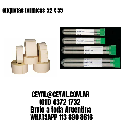 etiquetas termicas 52 x 55