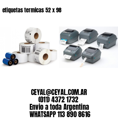 etiquetas termicas 52 x 98