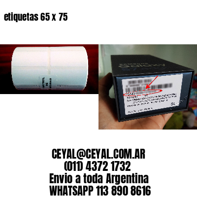etiquetas 65 x 75
