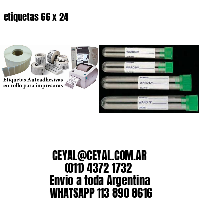 etiquetas 66 x 24