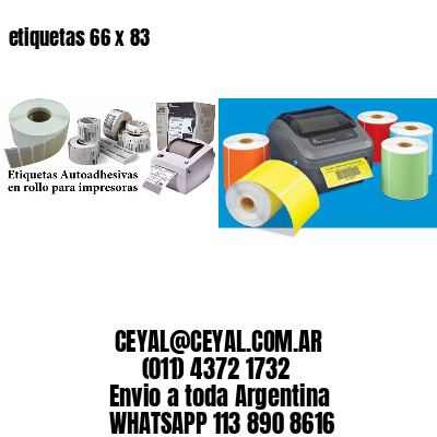 etiquetas 66 x 83