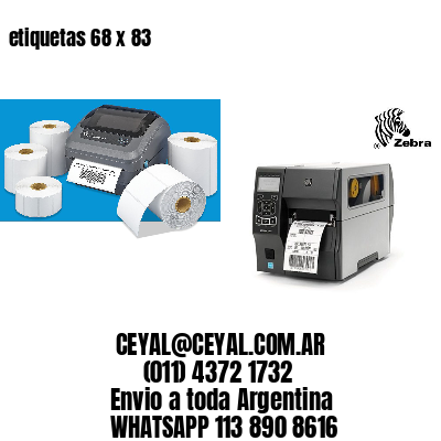 etiquetas 68 x 83