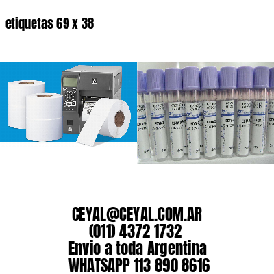 etiquetas 69 x 38
