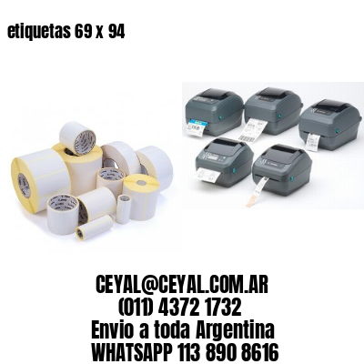 etiquetas 69 x 94