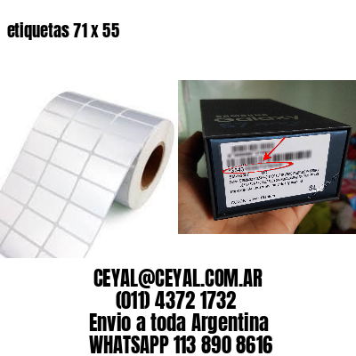etiquetas 71 x 55
