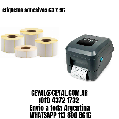 etiquetas adhesivas 63 x 96