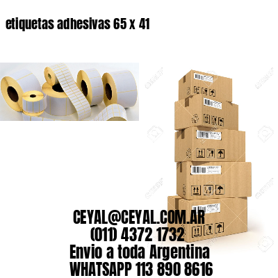 etiquetas adhesivas 65 x 41
