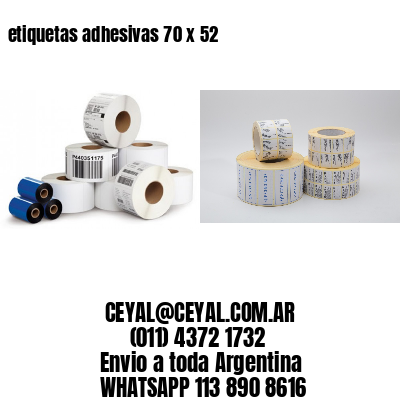 etiquetas adhesivas 70 x 52
