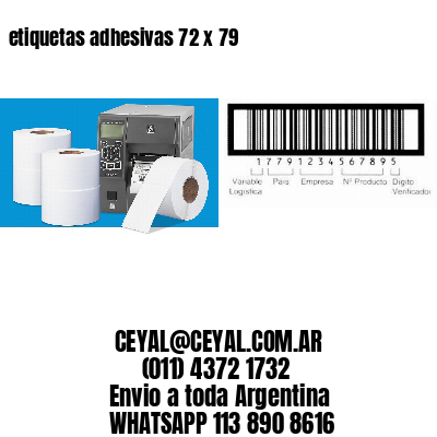 etiquetas adhesivas 72 x 79