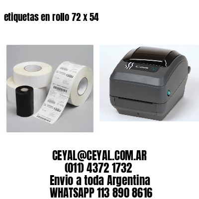 etiquetas en rollo 72 x 54