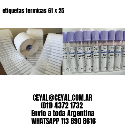 etiquetas termicas 61 x 25