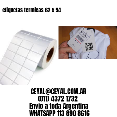 etiquetas termicas 62 x 94