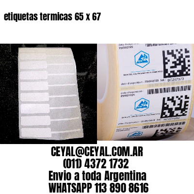 etiquetas termicas 65 x 67