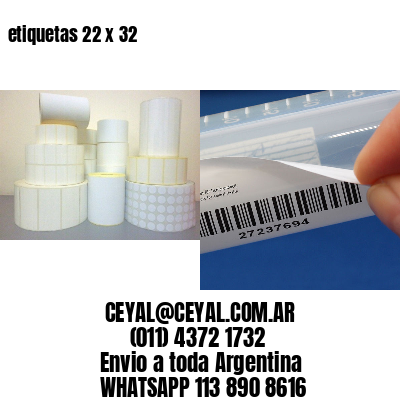 etiquetas 22 x 32
