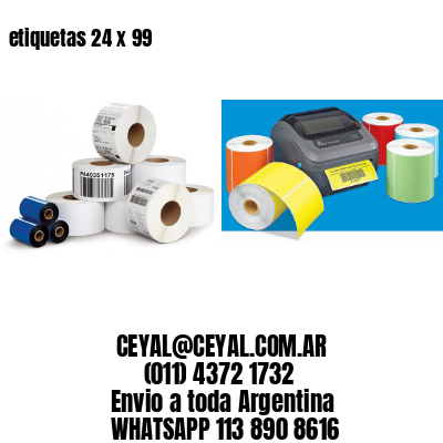 etiquetas 24 x 99