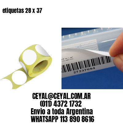 etiquetas 28 x 37