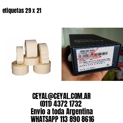 etiquetas 29 x 21