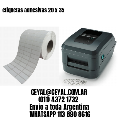 etiquetas adhesivas 20 x 35