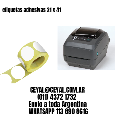 etiquetas adhesivas 21 x 41