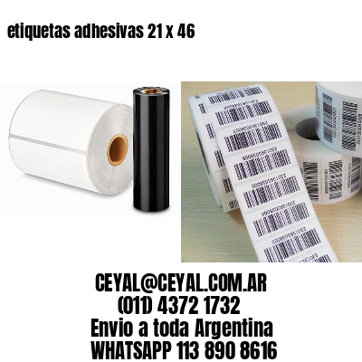etiquetas adhesivas 21 x 46