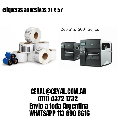etiquetas adhesivas 21 x 57