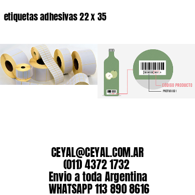 etiquetas adhesivas 22 x 35