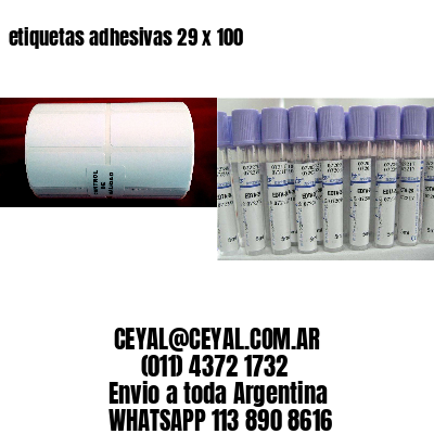 etiquetas adhesivas 29 x 100