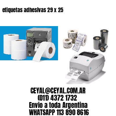 etiquetas adhesivas 29 x 25