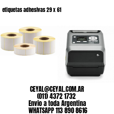 etiquetas adhesivas 29 x 61