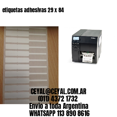 etiquetas adhesivas 29 x 84