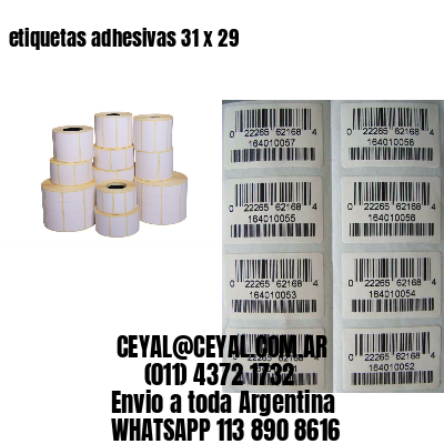 etiquetas adhesivas 31 x 29
