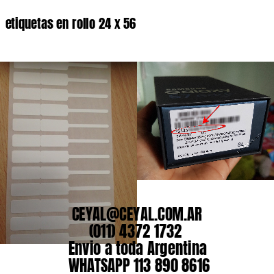 etiquetas en rollo 24 x 56