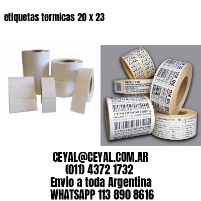 etiquetas termicas 20 x 23