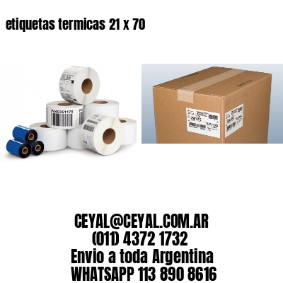 etiquetas termicas 21 x 70
