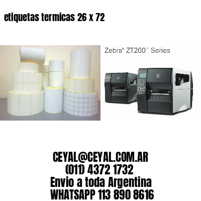 etiquetas termicas 26 x 72