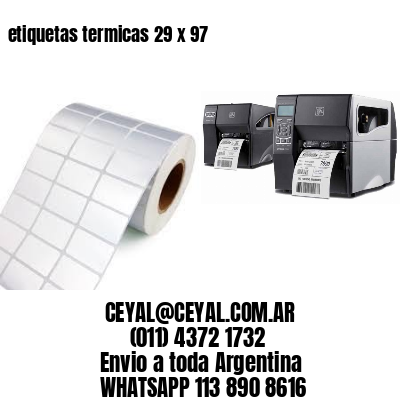 etiquetas termicas 29 x 97