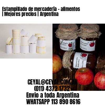 Estampillado de mercadería – alimentos | Mejores precios | Argentina