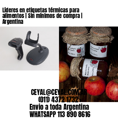 Líderes en etiquetas térmicas para alimentos | Sin mínimos de compra | Argentina