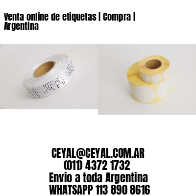 Venta online de etiquetas | Compra | Argentina