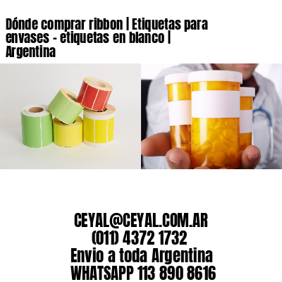 Dónde comprar ribbon | Etiquetas para envases – etiquetas en blanco | Argentina