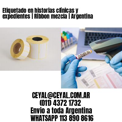 Etiquetado en historias clínicas y expedientes | Ribbon mezcla | Argentina