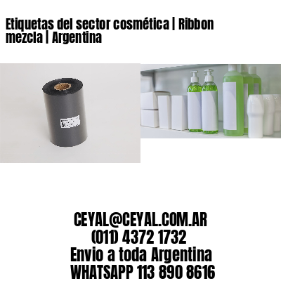 Etiquetas del sector cosmética | Ribbon mezcla | Argentina